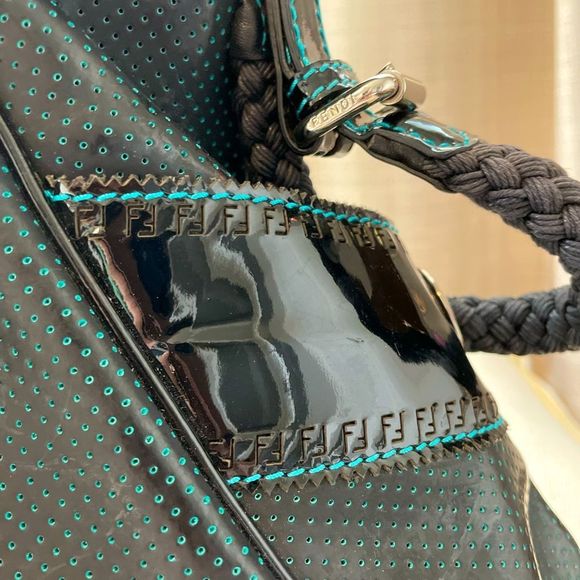 ⭐️FENDI Black Leather Tote Bag EUC - Picture 12 of 16
